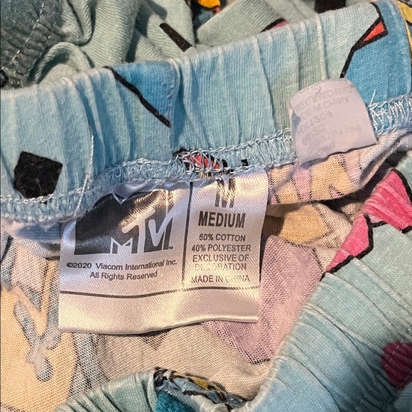 MTV Logo Women’s Pajama Pants Multicolor, Size Medium - Picture 3 of 3